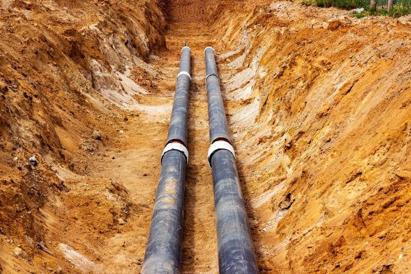 Water Line Trenching in Arroyo Grande