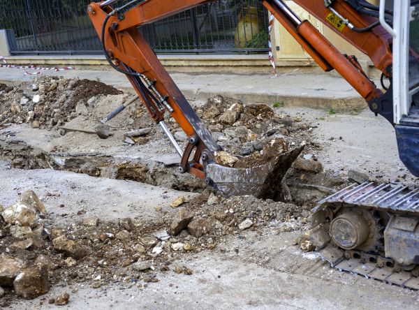 Gas Line Excavation in Arroyo Grande