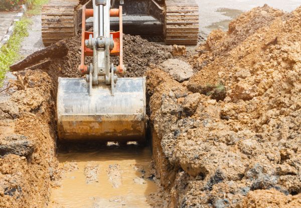 Water Line Digging in Arroyo Grande